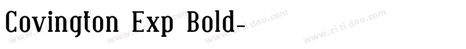 Covington Exp Bold字体转换